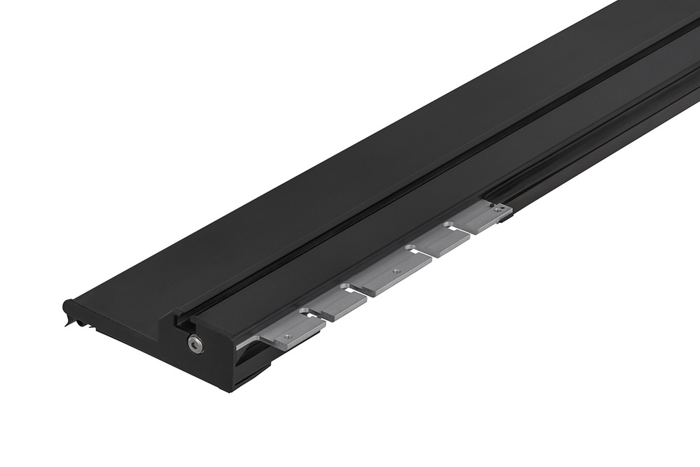 Крышка кузова для JAC T8, роллета раздвижная 1538х1606 мм, алюминиевая, черная РИФ