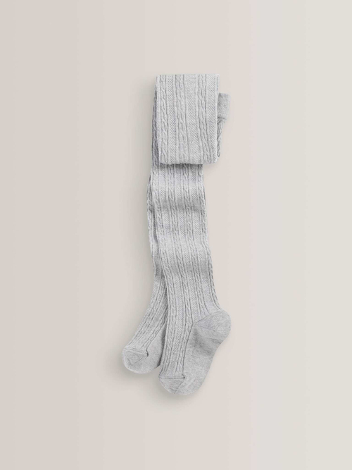 Колготки хлопковые для девочки Next T63-596, 3 шт., Серый, Черный