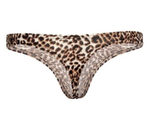 Мужские трусы-тонги с леопардовым принтом (Размер: M) (Цвет: леопард)