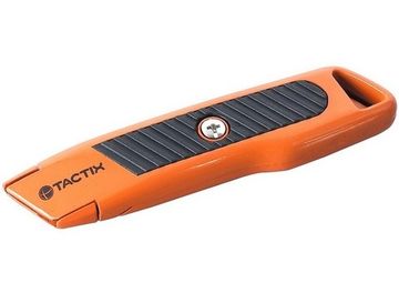 Нож с лезвием трапеция фиксированный алюминиевый Tactix 261015