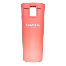 Термокружка Biostal Crosstown (0,4 литра) с фильтром, коралловая