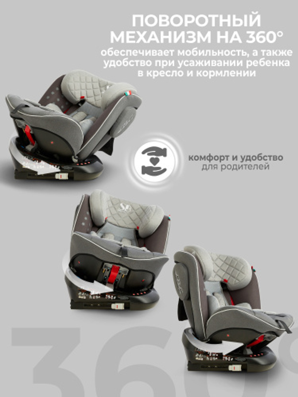 Автокресло  Sweet Baby Crosstour 360 SPS Isofix группа 0123 (0-36)