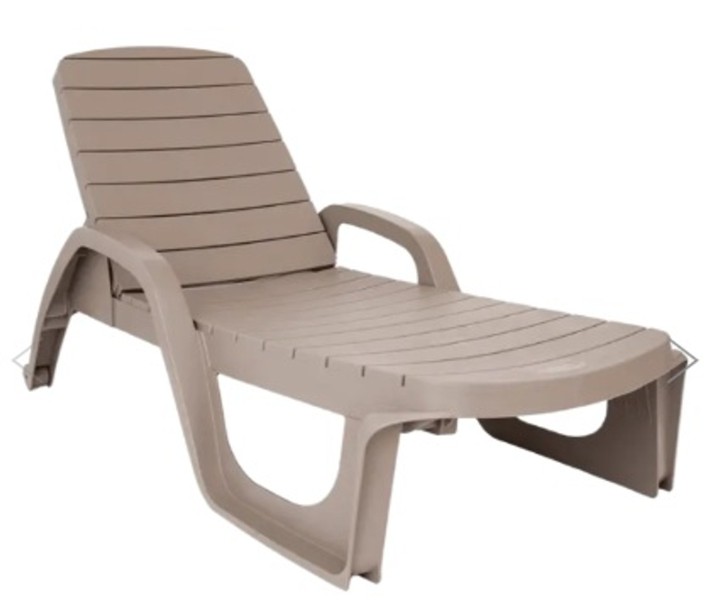 Лежак Элластик-Пласт Прованс пластик (мокко)