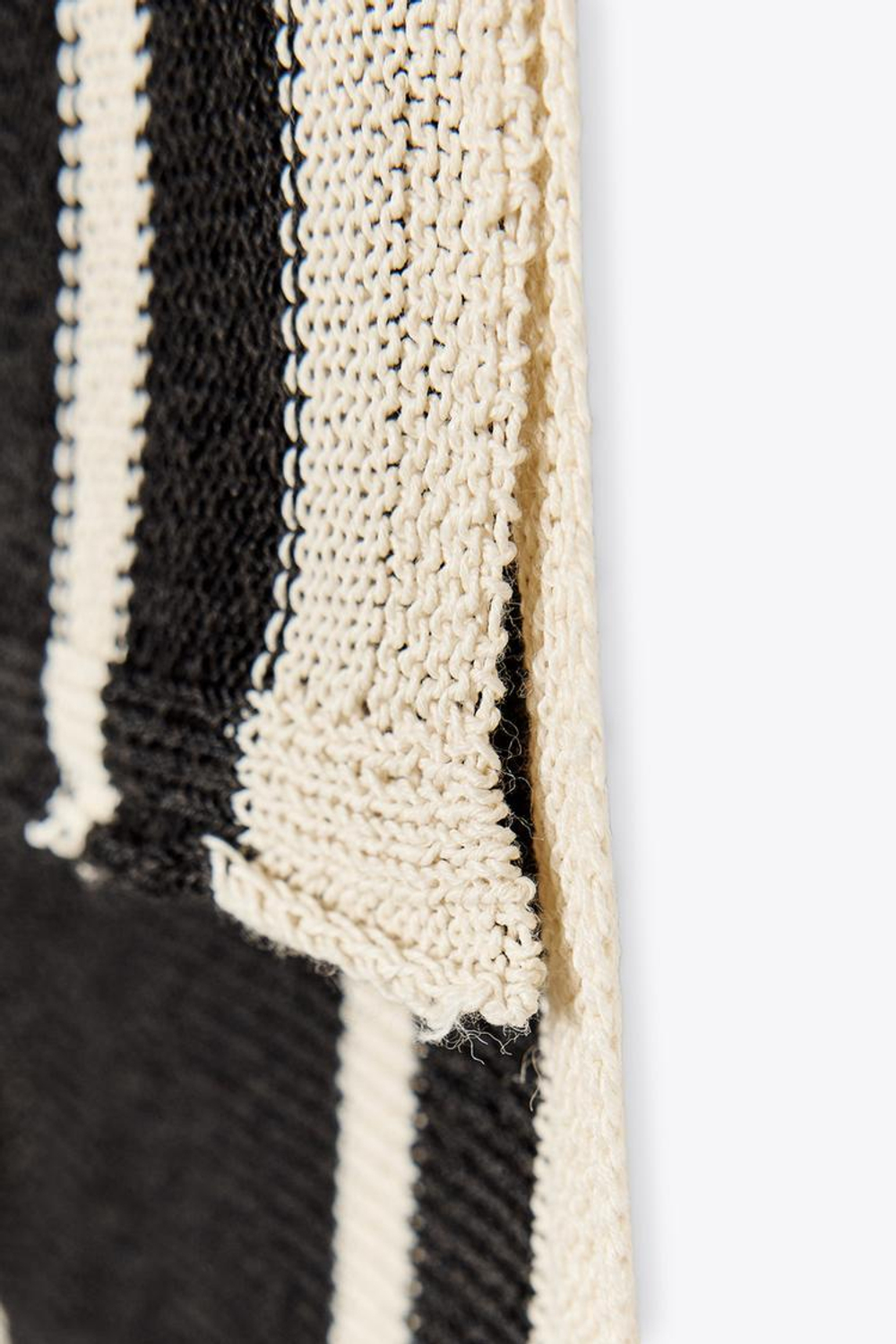 ZARA ТУНИКА ИЗ СМЕСОВОГО ЛЬНА В ПОЛОСКУ, ЧЕРНЫЙ/БЕЛЫЙ