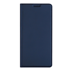 Чехол книжка из PU кожи синего цвета для Xiaomi 17 Pro Max, серия Skin Pro Series от Dux Ducis