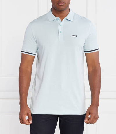 Поло Paddy 1 BOSS GREEN - голубой(50494332)