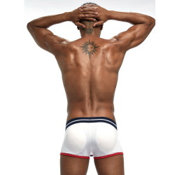 Мужские трусы боксеры белые с push up JOCKMAIL JM6038-1
