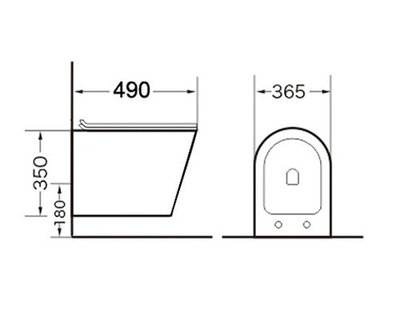 Унитаз подвесной безободковый Grossman GR-4477