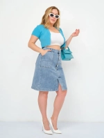 Юбка джинсовая миди