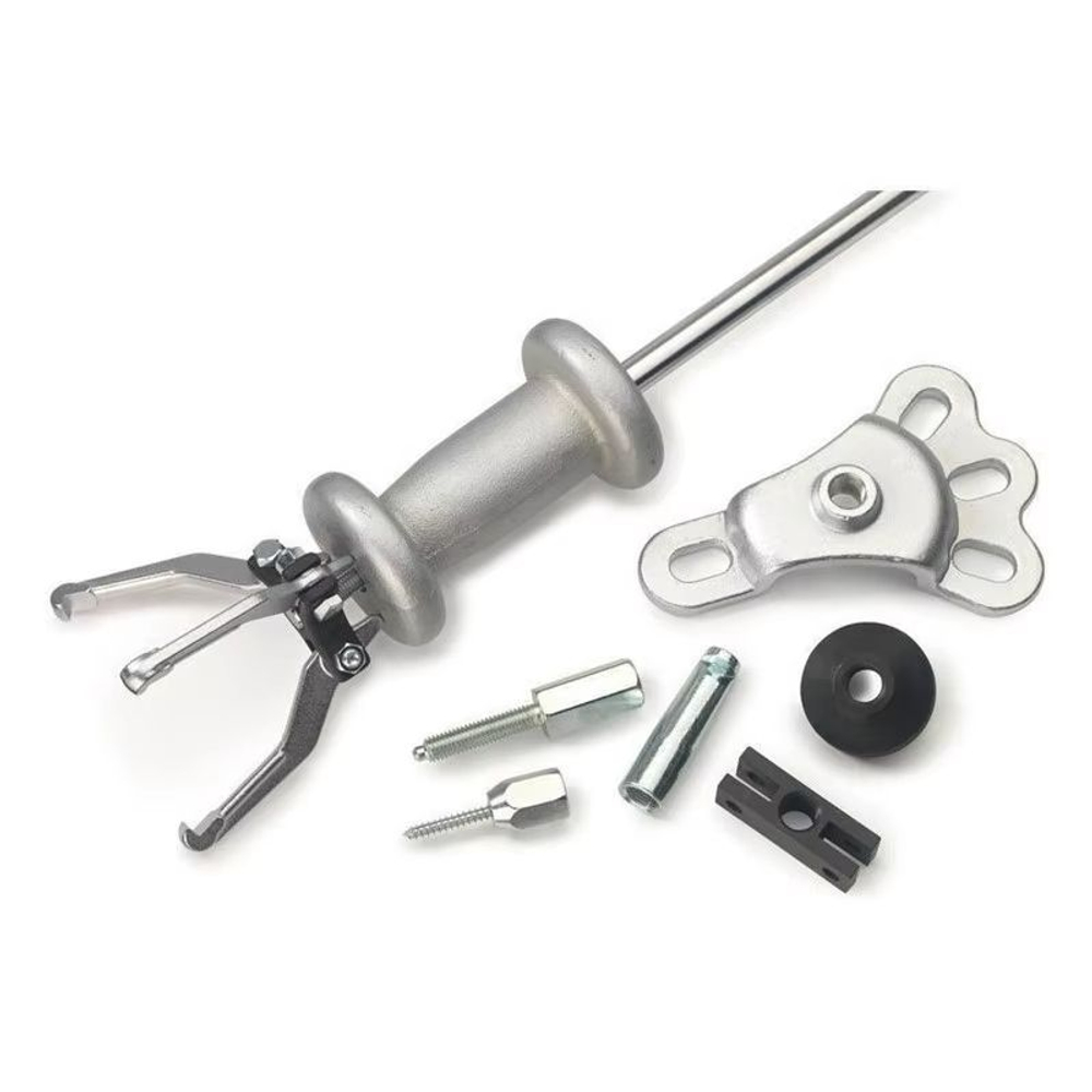 Набор съемников с обратным молотком для снятия подшипников ,ступиц ,полуосей ,барабанов 13 предметов .Обратный молоток с насадками универсальный