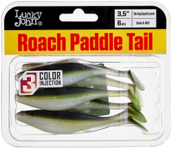 Виброхвост Lucky John Roach Paddle Tail 3.5in (8,9 см), цвет G02, 6 шт.