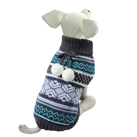 Свитер Triol "Помпончики" S темно-серый 25 см