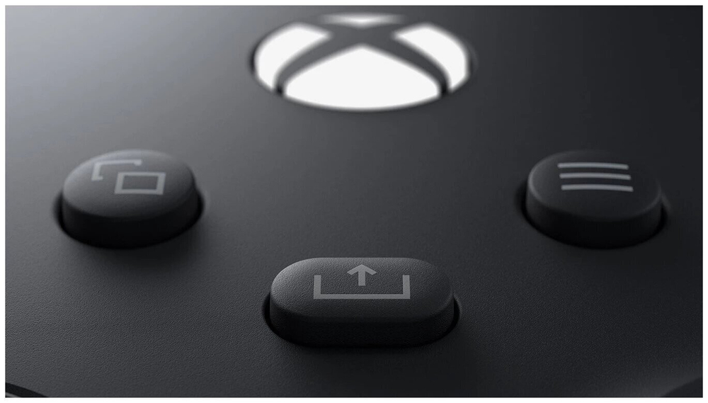 Беспроводной геймпад Xbox Series Carbon Black, с вибрацией и обратной связью