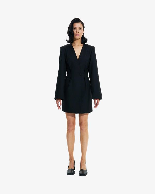 Платье-пиджак Черное - фото 1