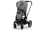 Коляска 2 в 1 Cybex Priam IV Mirage Grey, шасси Matt Black