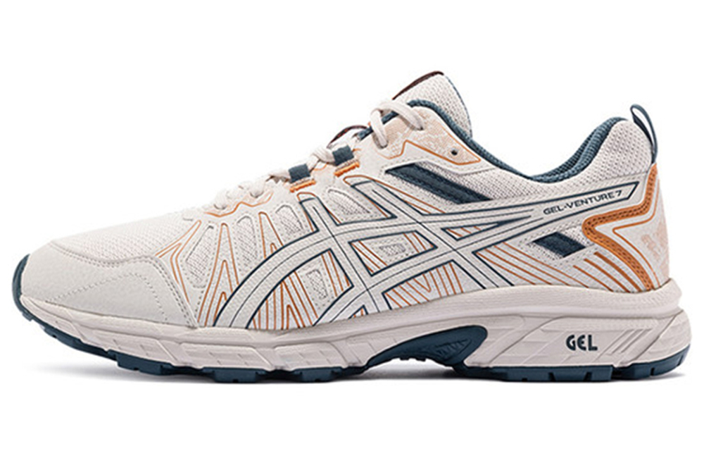 Asics Gel-Venture 7 Mx Cross-Country Anti-skid Wear Low Help Running Shoes Men's Shallow Ash