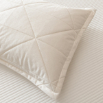 Велюровое покрывало в клетку с наволочками OVL033