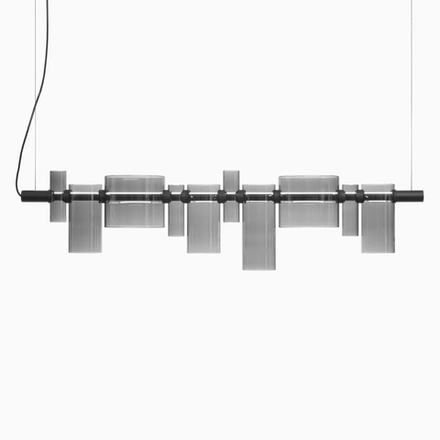 Подвесной светильник 7312P black/smoky