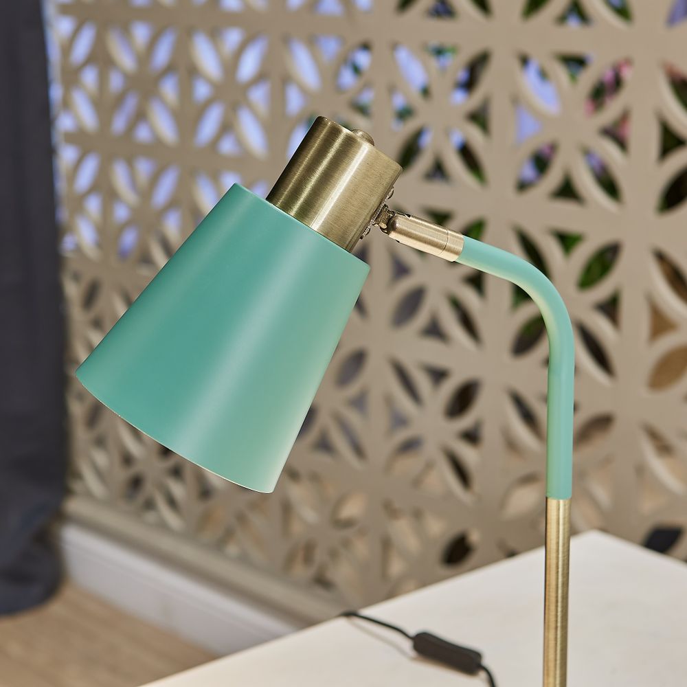 UML-B700 E27 GREEN Светильник настольный. 40W. Цоколь Е27. Механический выключатель. Зелёный. ТМ Uniel