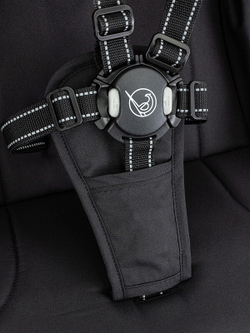 Прогулочная коляска Kidzi Breezy + накидка на ножки Black