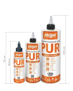 Клей PUR (ПУР) полиуретановый Men at Work, 250 г