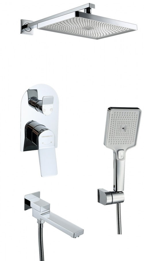 36099 Смеситель встраиваемый для душа с 3-функ. (ХРОМ) HansenPRO (5/1шт)