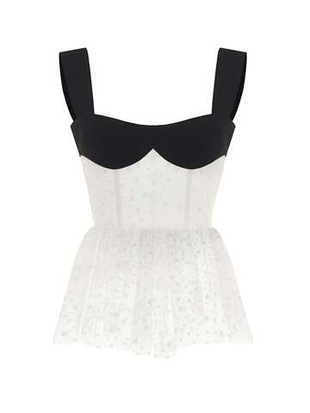 Топ в горох с баской