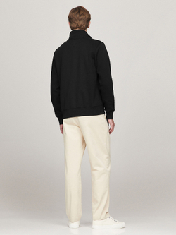 Свитшот Tommy Hilfiger Tommy Logo Quater-Zip Black