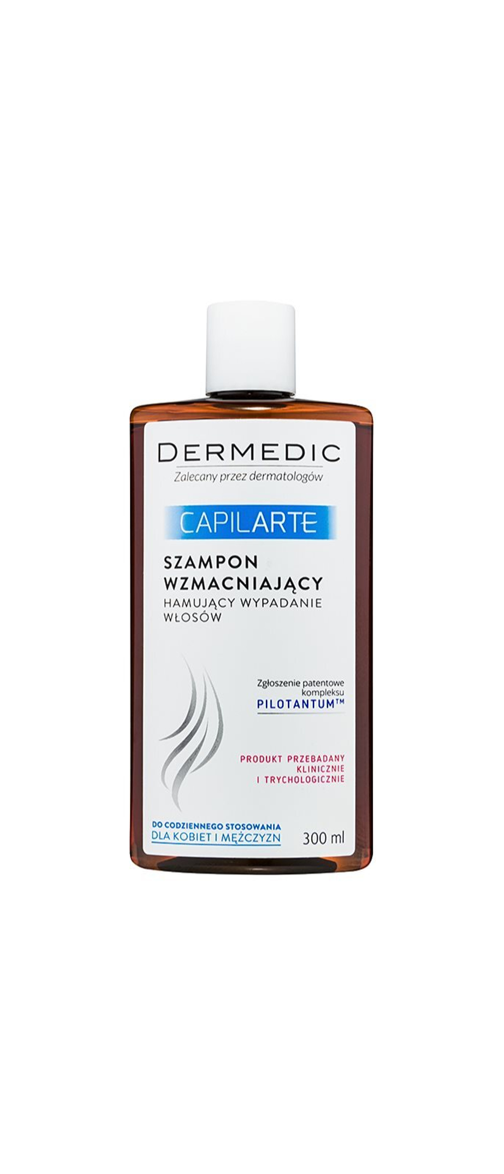 Dermedic Capilarte - Укрепляющий шампунь, останавливающий выпадение волос /   300  ml  / GTIN 5901643174170