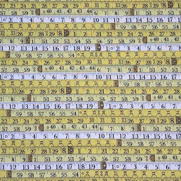 ЛИНЕЙКИ ЖЕЛТЫЕ 100%  хлопок, Handmade Fabrics 2