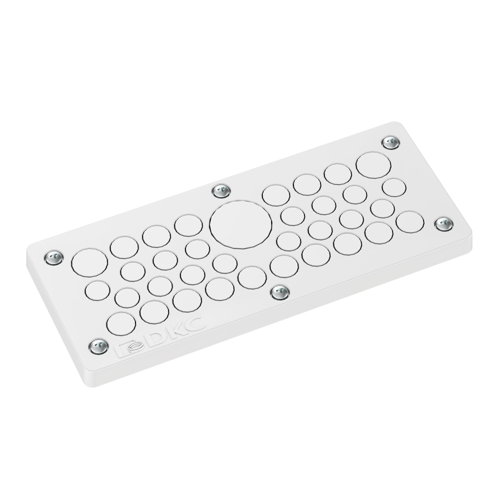 Мембранный кабельный ввод, EPDM, IP66, t эксп. -70..+90, ШхВ 216х89 мм,16xø2,0-12,0 мм, 16xø2,0-14,0 мм, 2xø2,0-18,0 мм, 1xø2,0-32,0 мм