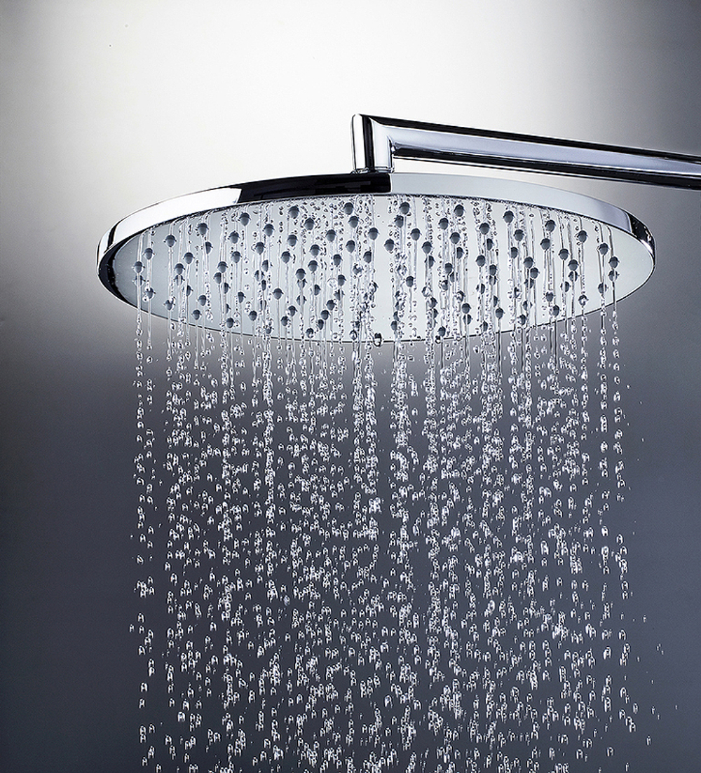 Верхний душ Bossini COSMO Ø 280 mm с кронштейном 400 mm, черный матовый (H70596I.073)