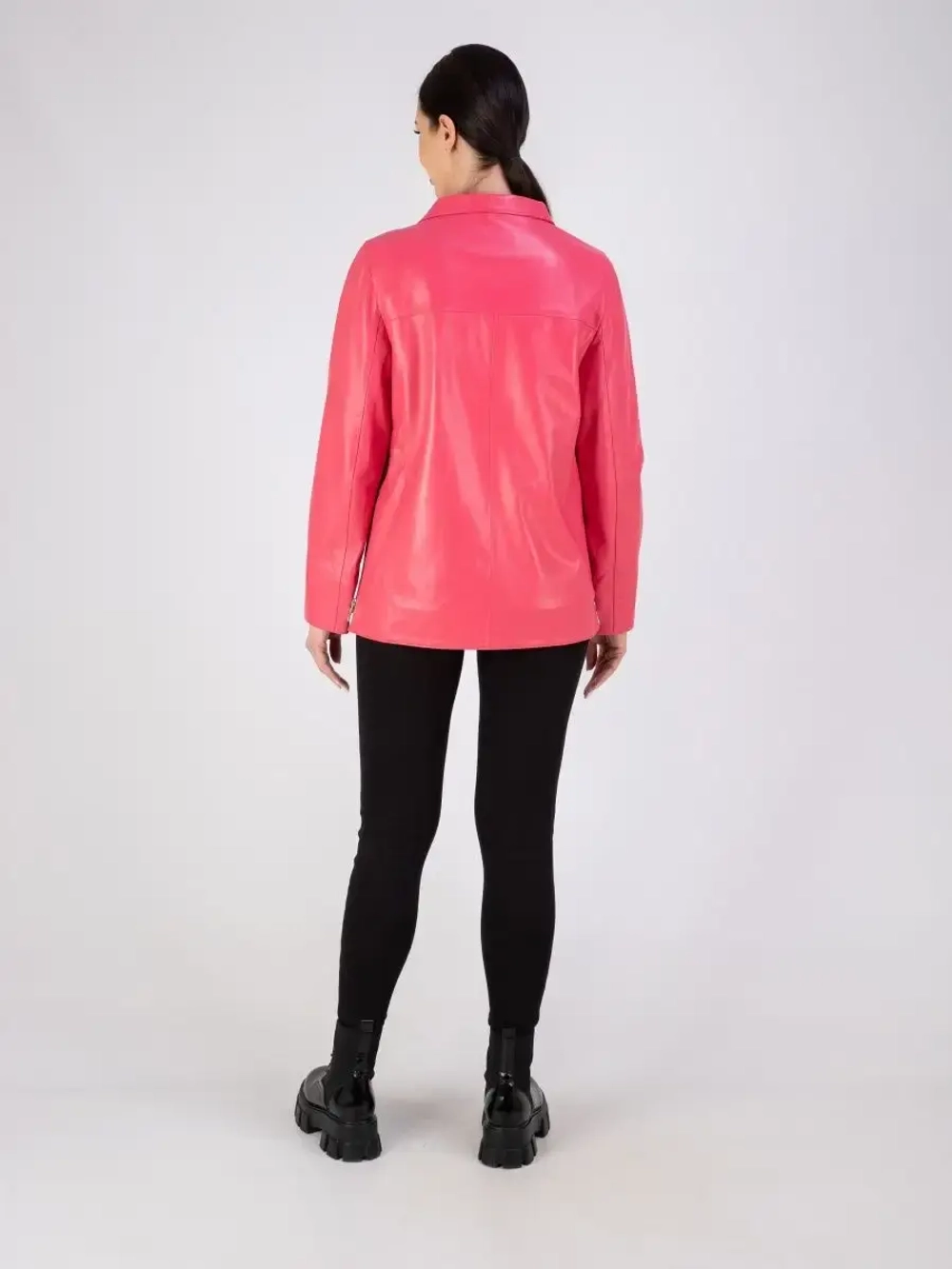 Кожаная куртка демисезонная косуха