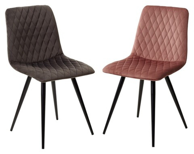 Стул CHILLI-X РОЗОВЫЙ #15, велюр / черный каркас 4 шт/ 1 к, М-City