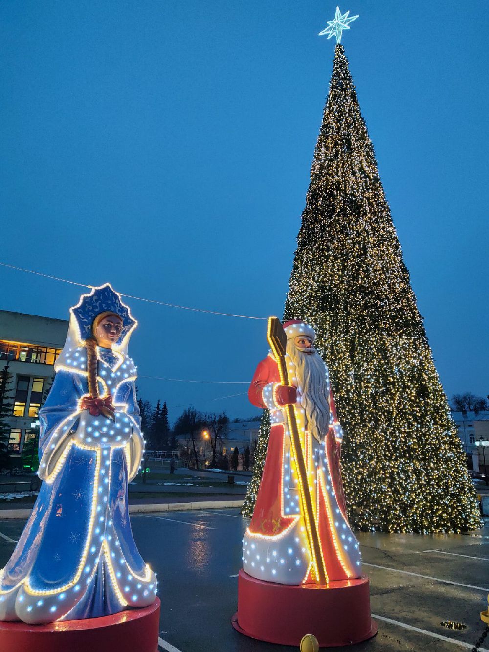 Макушка - Звезда на елку «Роза Ветров» синяя