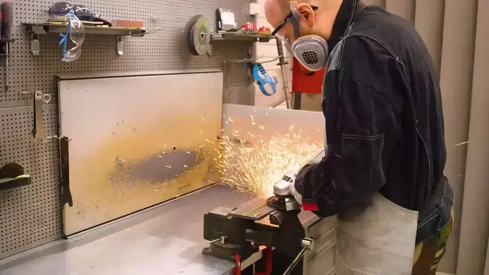 Фибровый шлифовальный круг по металлу DEBEVER 125 мм P36 (со шлицами), циркониевый корунд, 5 шт