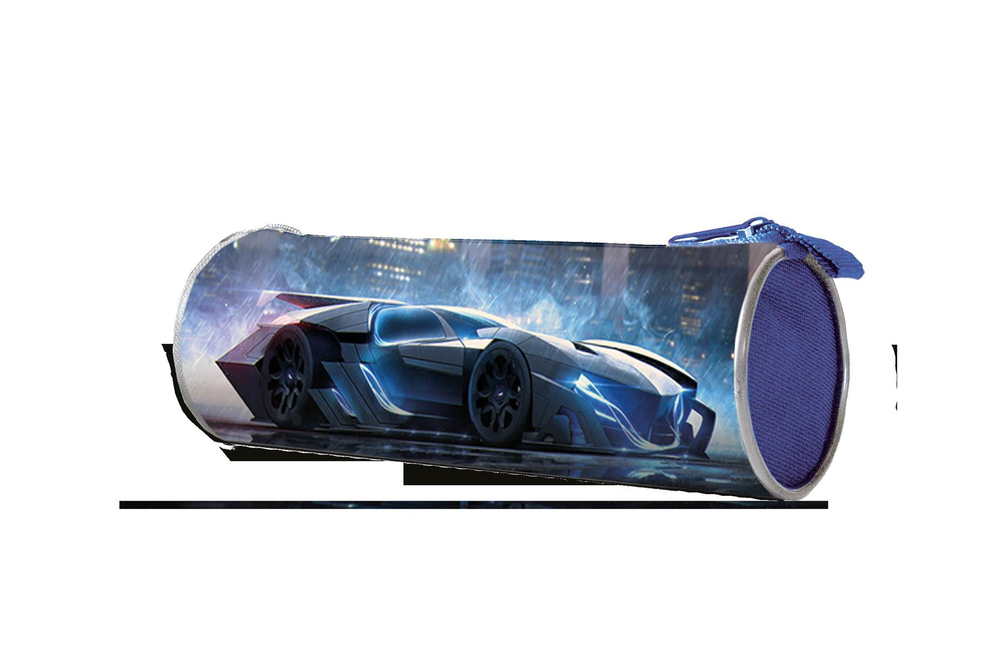 Пеналтубус на молнии большой печать на ткани 195/85 "Авто в городе 2024" (Пчелка)