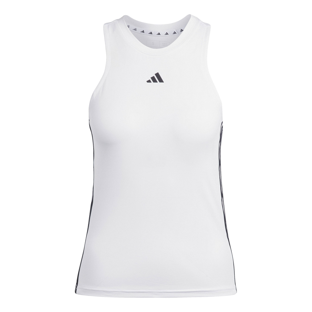 Женская теннисная майка adidas Essentials AEROREADY Train Regular 3-Stripes Tank Top Women - White, Black