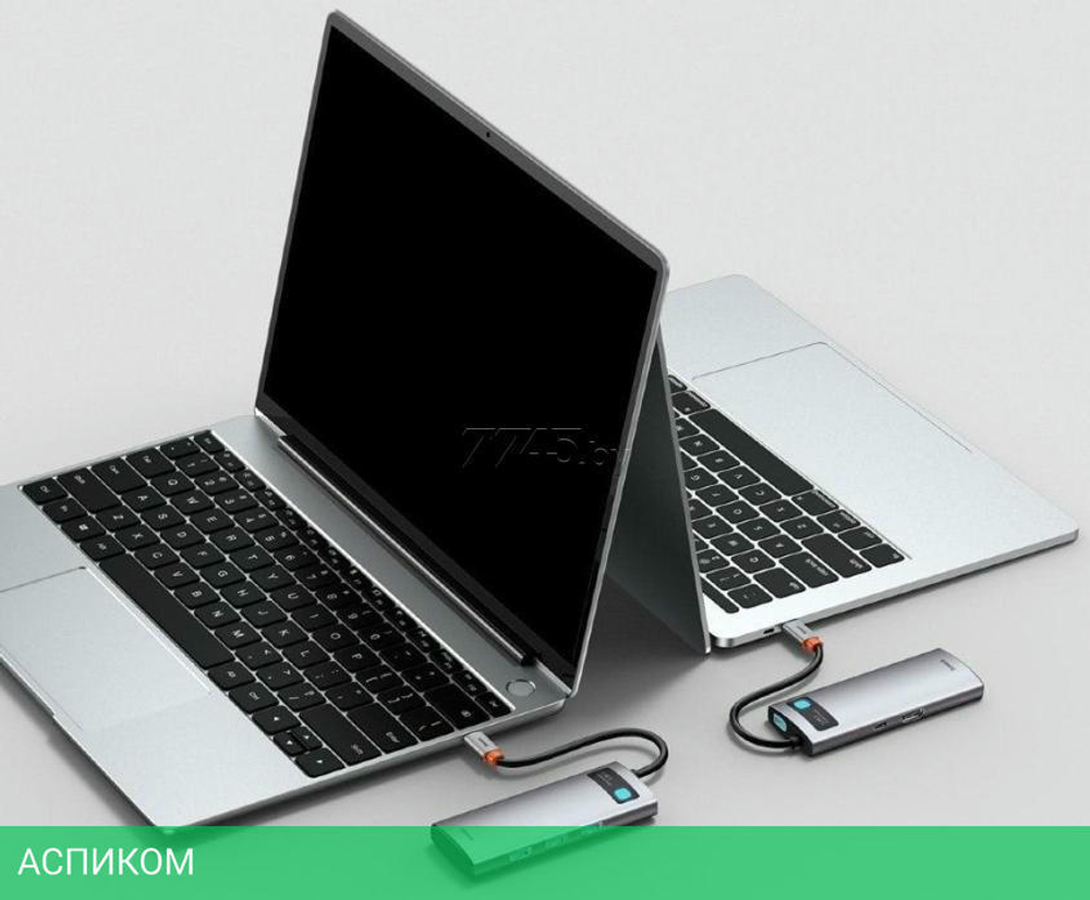 USB-хаб Baseus Metal Gleam Gray (CAHUB-CX0G)