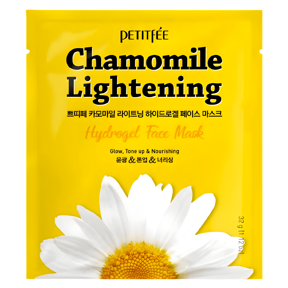 Petitfee Chamomile Lightening Hydrogel Face Mask Маска для лица гидрогелевая c ромашкой