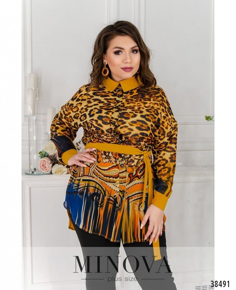 Рубашка 158-горчица Minova Рубашка 158-горчица Minova