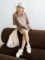 Летний костюм для девочки с велосипедками