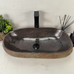 Раковина из речного камня RS-65047 58*34*15 0862
