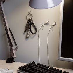 Крючки СИЛА SCH-K20-T6 для ключей с технологией бесследного удаления 6 шт 8 полосок до 400 г прозрачные | Сила