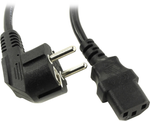 VCOM &lt;CE021-CU1.0-1.8м&gt; Кабель компьютер - розетка 220V Европейский стандарт, Г-образный