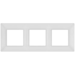 Рамка для розеток и выключателей ЭРА Elegance 14-5003-01М на 3 поста, белый матовый