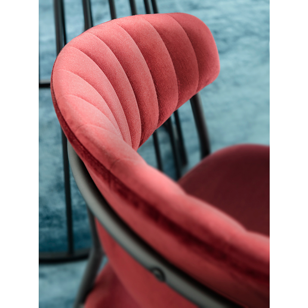 Стул Bergenson Bjorn Stefany, велюр, винный