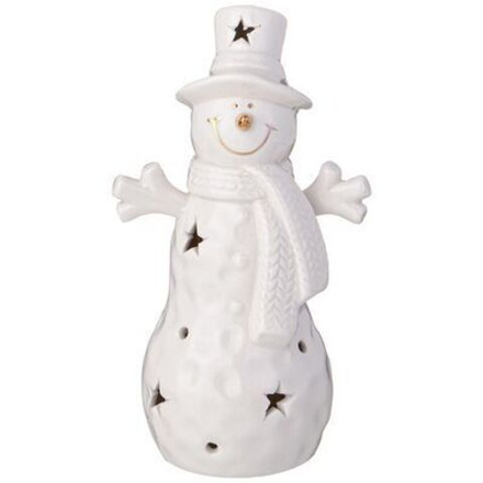 146-2143 Фигурка "Снеговик" с подсветкой 8,8*6,4*15,6 см