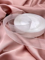 Лента капроновая органза белая