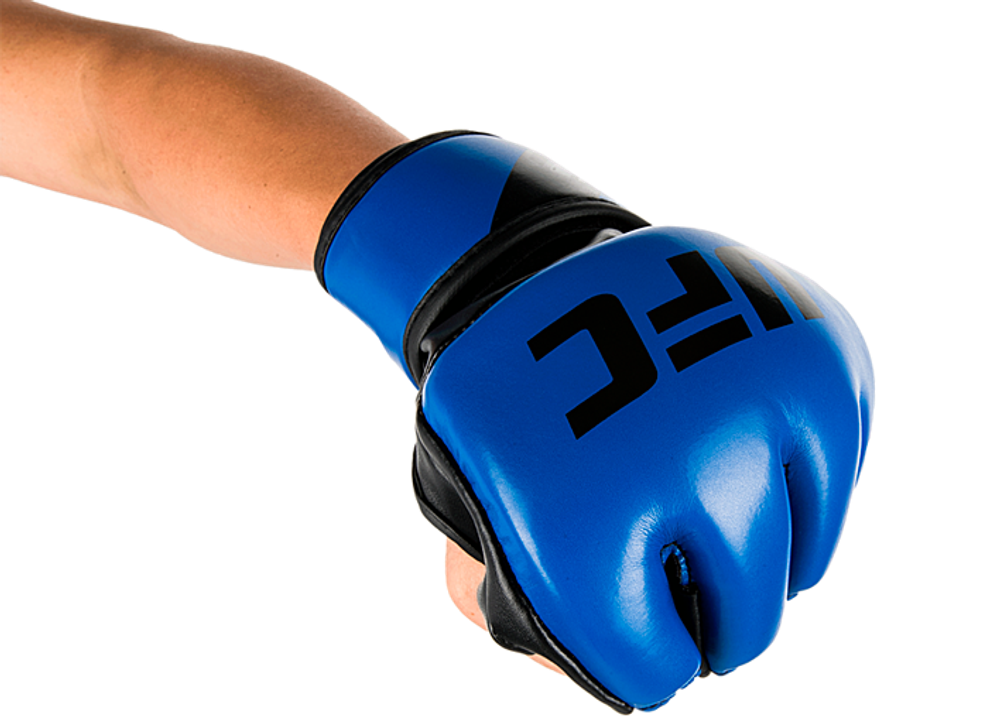 UFC Перчатки MMA для грэпплинга 5 унций синие L/XL